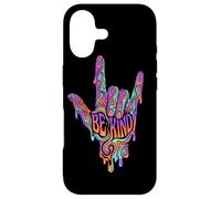 Carcasa para iPhone 17 Be Kind ASL Lenguaje de señas | Retro Groovy - Melting Art