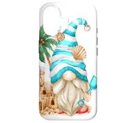 Carcasa para iPhone 17 Beach Lover with Flip Flops and Sand Castle Funny GNOME