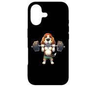 Carcasa para iPhone 17 Beagle Perro Halterofilia Fitness Gimnasio Entrenamiento