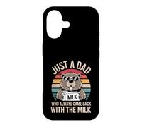 Carcasa para iPhone 17 Beaver Funny Día del Padre Papá Leche