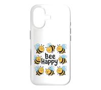 Carcasa para iPhone 17 Bee Happy Cute Honey Bee Lover Gift Adultos Hombres Mujeres Niños