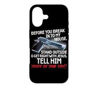 Carcasa para iPhone 17 Before You Break Into My House Stand Outside - 2nd Amendment