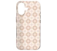 Carcasa para iPhone 17 Beige Light Brown Classic Geometric Honeycomb Pattern