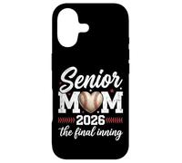 Carcasa para iPhone 17 Béisbol Senior Mamá 2026 Final Inning Orgullosa Mamá Madre Madre