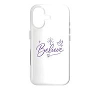 Carcasa para iPhone 17 Believe Christian Faith Cross Dove Purple Inspiring Believe