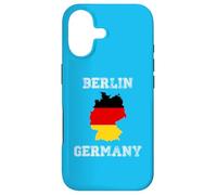 Carcasa para iPhone 17 Berlín Alemania Vintage Alemania Bandera Mapa Diseño