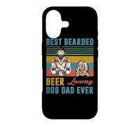 Carcasa para iPhone 17 Best Bearded Beer Loving Dog Dad Ever Old English Sheepdog