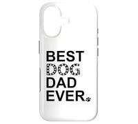 Carcasa para iPhone 17 Best Dog Dad Ever Sign Dog Dad Paw Print Dog Lover Dogfather