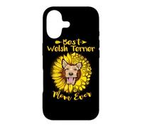 Carcasa para iPhone 17 Best Welsh Terrier Dog Mom Ever Sunflower Funny Paw Lover