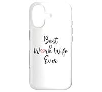 Carcasa para iPhone 17 Best Work Wife Ever Funny Office Coworker Bestie Work Wife