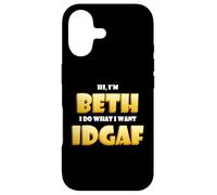 Carcasa para iPhone 17 Beth Costume Idgaf Meme Funny Halloween Beth Costume Bethany