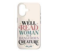 Carcasa para iPhone 17 Bien Leído Mujer Lectora Cita Amante de Libros Feminista