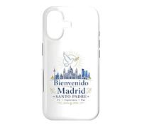 Carcasa para iPhone 17 Bienvenido a Madrid Santo Padre 2026 Paloma de Paz Católico