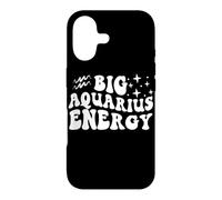 Carcasa para iPhone 17 Big Aquarius Energy x Acuario Zodiac Retro