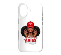 Carcasa para iPhone 17 Big Energy Aries Zodiac Afro Women Red Cap Black Girl Women