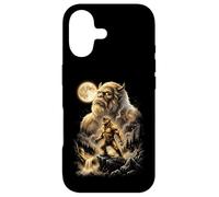 Carcasa para iPhone 17 Bigfoot Aullando a la Luna Meme Sasquatch