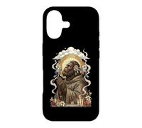 Carcasa para iPhone 17 Bigfoot Rezando Coqueta Católica Sagrada Vintage Rosario Arco