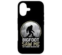 Carcasa para iPhone 17 Bigfoot Saw Me Nobody Believes Him Funny Sasquatch Bigfoot