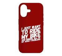 Carcasa para iPhone 17 Biker I Just Want To Ride My Bike Motocicleta Motocicleta