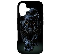 Carcasa para iPhone 17 Black Panther Walking Toward Shadow - Regalo para Amantes de los Gatos Salvajes