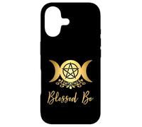 Carcasa para iPhone 17 Blessed Be Wicca Pagano Triple Luna Diosa y Pentáculo