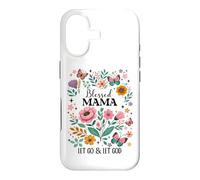 Carcasa para iPhone 17 Blessed Mama Floral Christian Butterfly Let Go and Let God