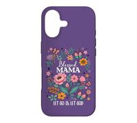 Carcasa para iPhone 17 Blessed Mama Floral Christian Butterfly Let Go and Let God