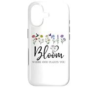 Carcasa para iPhone 17 Bloom Where God Plants You Bible Verse Jesus God Planted You