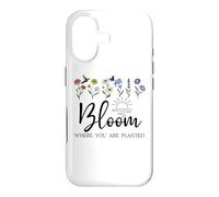 Carcasa para iPhone 17 Bloom Where You Are Planted Bible Verse Bloom God Plants You