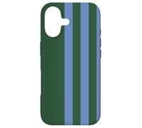 Carcasa para iPhone 17 Blue and Green Stripes Simple Three Lines Modern and Sporty