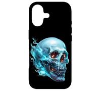 Carcasa para iPhone 17 Blue Ghost Skull Face Graphic For Women and Men Halloween