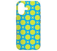Carcasa para iPhone 17 Blue Green Angle Rectangle Star Memphis 1080s Pattern