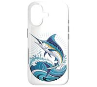 Carcasa para iPhone 17 Blue Marlin Ocean Graphic Fishing