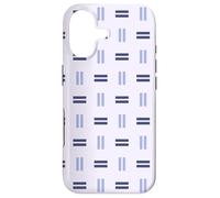 Carcasa para iPhone 17 Blue Purple Lavender Rectangle Line Row Grid Pattern