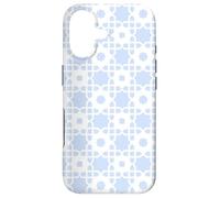 Carcasa para iPhone 17 Blue Square Star Cross Snowflakes Geometric Pattern