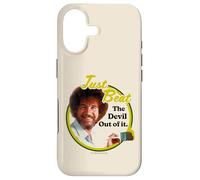 Carcasa para iPhone 17 Bob Ross Just Beat The Devil out of It