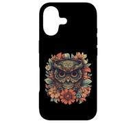 Carcasa para iPhone 17 Boho Owl Camiseta - Floral Sugar Skull Mandala Art Design