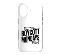 Carcasa para iPhone 17 Boicot Lunes Divertido Anti Lunes Motivación