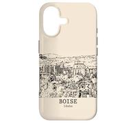 Carcasa para iPhone 17 Boise Idaho Vintage Horizonte Dibujo