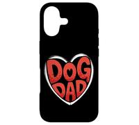 Carcasa para iPhone 17 Bold Dog Dad Heart Graphic For Proud Pet Loving Men