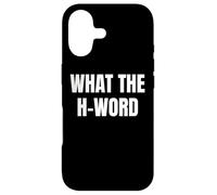 Carcasa para iPhone 17 Bold What The H Word Design for Fun Loud Bold Attitude Wear