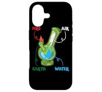 Carcasa para iPhone 17 Bong Elements Fire Water Earth Air THC Weed Smoking Anatomy
