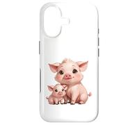 Carcasa para iPhone 17 Bonito diseño de mamá cerdita y Cerdito bebé