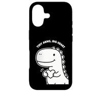 Carcasa para iPhone 17 Bonito diseño de San Valentín para niños de Tiny Arms Big Heart Dino