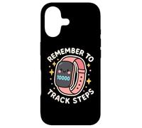 Carcasa para iPhone 17 Bonito Reloj Inteligente Remember to Track Steps