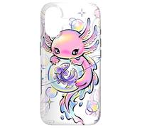 Carcasa para iPhone 17 Bonitos Cristales mágicos morados de ajolote Kawaii