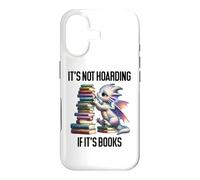 Carcasa para iPhone 17 Book Dragon It's Not Hoarding if It's Books Sign Bookish