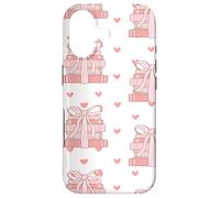 Carcasa para iPhone 17 Book Stack Coquette Pink Bows Bookish Girl Aesthetic