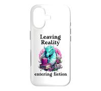 Carcasa para iPhone 17 Bookish Fantasy Book Dragon Leaving Reality Entering Fiction