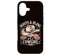 Carcasa para iPhone 17 Boots and Bling It's Cowgirl Thing Western Country Melanina